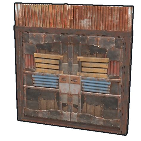 double sheet metal door rust explosive ammo|sheet metal double door rustclash.